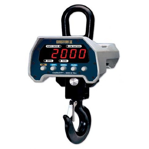 2,000 LBS x 0.5 LB Hanging Portable LED Crane Scale Recharge Battery NEW